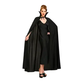 Siyah Renk Yakalı Halloween Pelerini 120 cm (5643)
