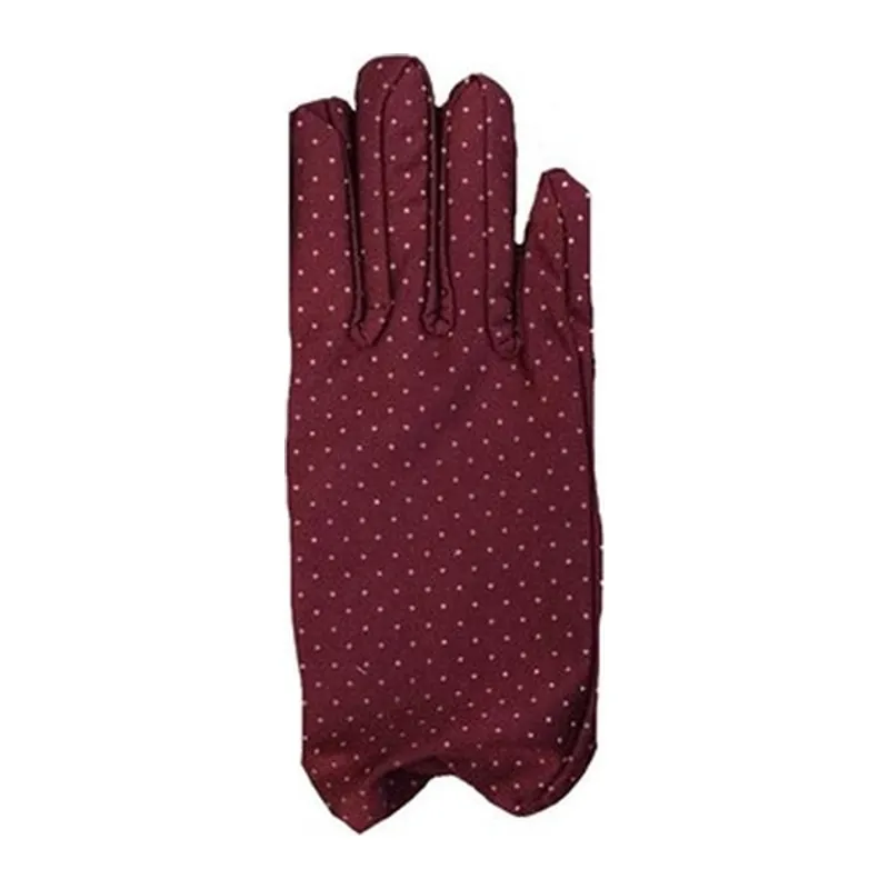 Bordo Renk Puanlı Çocuk Eldiveni (5643)