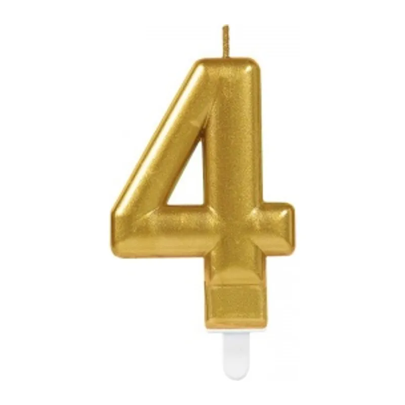 4 Rakam Mum Gold Renk (5643)