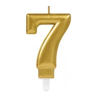 7 Rakam Mum Gold Renk (5643)