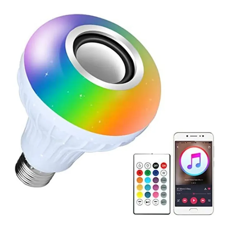Bluetooth Hoparlör Akıllı Led Ampul Lamba (5643)