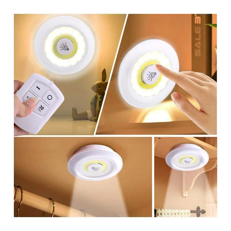 Uzaktan Kumandalı Yapışkanlı Led Spot Lamba (5643)