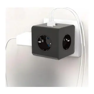 Isıya Dayanıklı Termal Akım Korumalı ve Çocuk Korumalı 3 Priz Girişli 3 USB Girişli Küp Priz (5643)