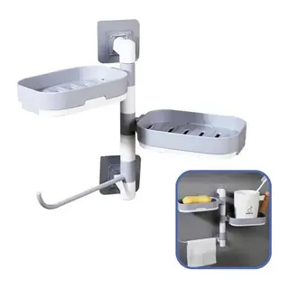 Çoklu Sabun Tutucu Fonksiyonel Banyo Sabunluk (5643)