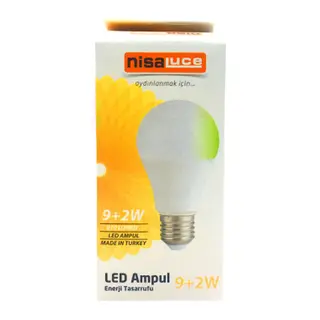 9+2W E27 BEYAZ-YEŞİL LED AMPUL (5643)