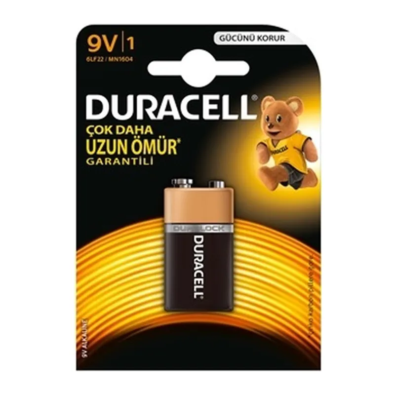 DURACELL 9V PİL TEKLİ (5643)