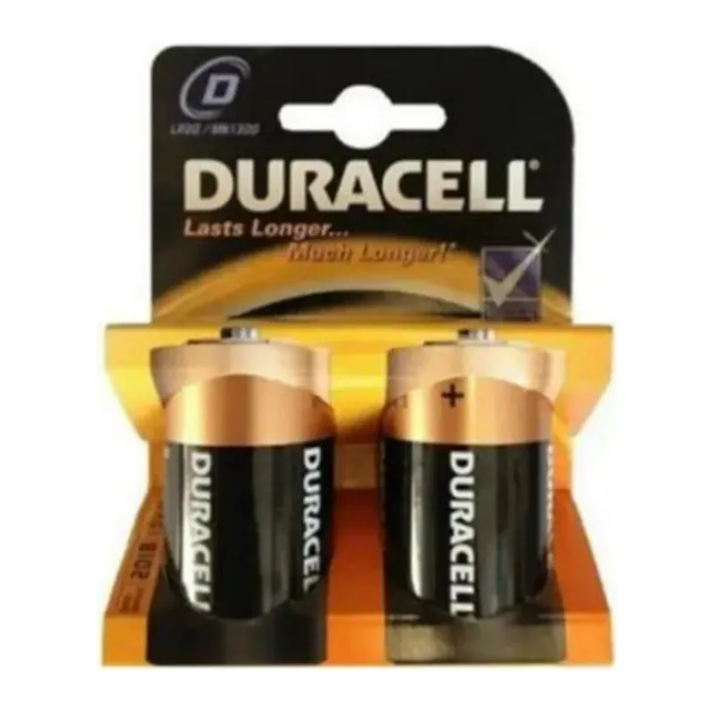 DURACELL LR20 D BÜYÜK PİL 2Lİ KART (5643)