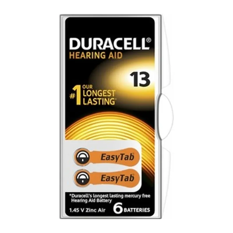 DURACELL 13 İŞİTME CİHAZI KULAK PİLİ 6 PARÇA KUTU (5643)