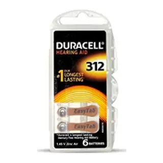 DURACELL 312 İŞİTME CİHAZ KULAK PİLİ 6 PARÇA KUTU (5643)