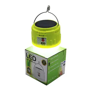 USB - SOLAR ŞARJLI ASKILI KAMP LAMBASI - POWERBANK (5643)