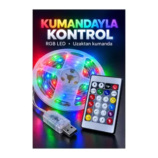 Telefonla Kontrol Edilebilen 10 Metre Rgb Led