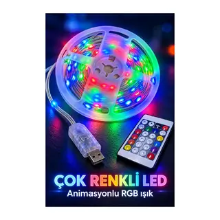 Uzaktan Kumandalı Çok Renkli Led Tel 10 Metre