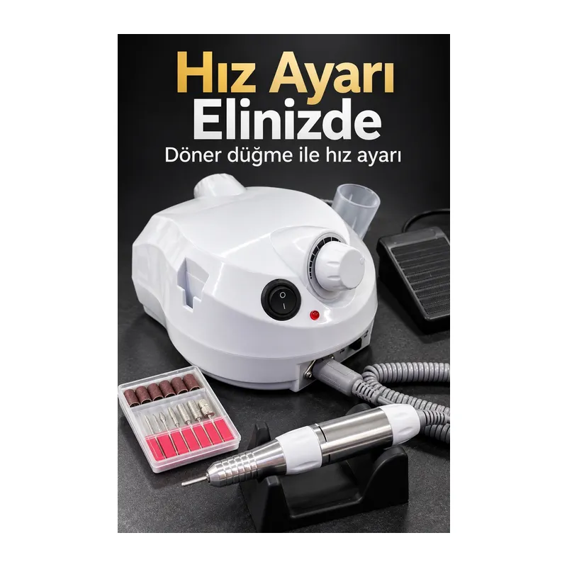 Elektrikli Tırnak Şekillendirme Seti Kablolu El Atlı
