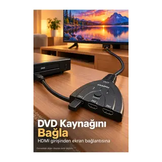 Hdmı Switch 2.0 Ve 3d Format Destekli