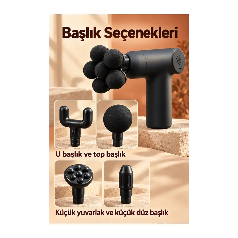 Masaj Aleti Kol Ve Bacak İçin Altı Toplu Başlıklı