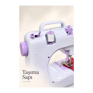 Evde Dikiş Ve Onarım İçin Pedallı Mini Dikiş Makinesi