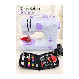 Ev Tipi Mini Dikiş Makinesi Pedallı Ve Hız Ayarlı