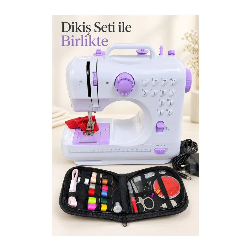 Ev Tipi Mini Dikiş Makinesi Pedallı Ve Hız Ayarlı