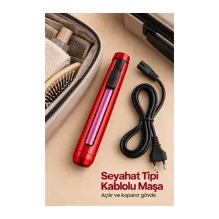 Açılır Gövdeli Seyahat Tipi Saç Şekillendirici Ve Bukle Maşası