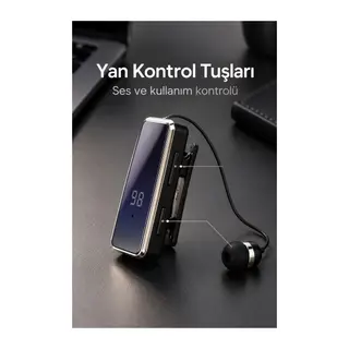 Dijital Ekranlı Bluetooth Kulaklık Çok Noktalı Bağlantı