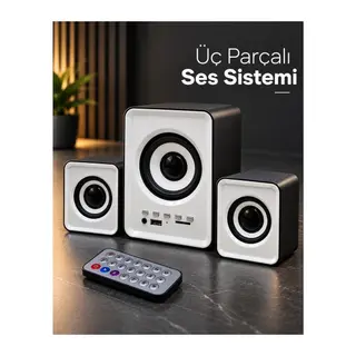 Bluetooth Özellikli Mini Dijital Hoparlör Seti