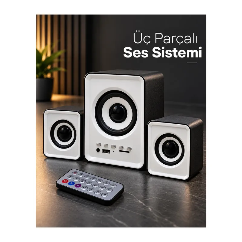 Bluetooth Özellikli Mini Dijital Hoparlör Seti