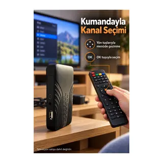 Hdmı Ve Av Bağlantılı Hd Uydu Alıcısı