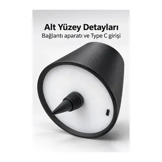 Konik Başlıklı Şişe Lambası Çıkarılabilir Bağlantı Atlı