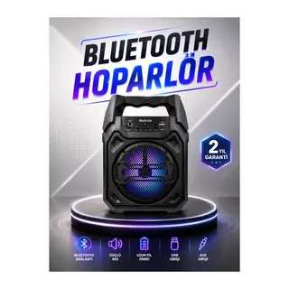 Güçlü Ve Şarj Edilebilir Bluetooth Hoparlör 6.5 İnç