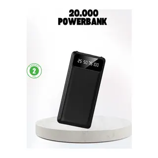 Çoklu Güvenlik Korumalı 20.000 Mah Powerbank Fener Özellikli
