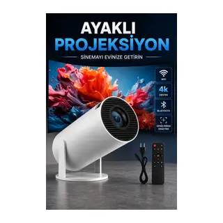 Usb Ve Kablosuz Bağlantı Özellikli 5000 Saat Ampul Ömürlü Projeksiyon