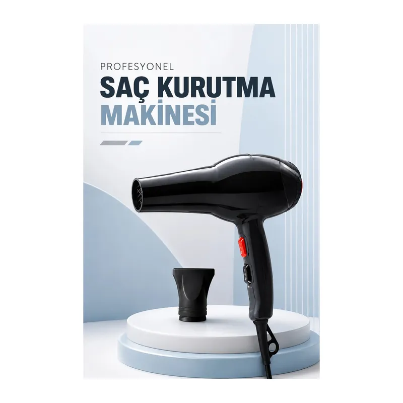 Tüm Saç Tiplerine Uygun, İki Kademeli Hız Ayarlı Fön Makinesi