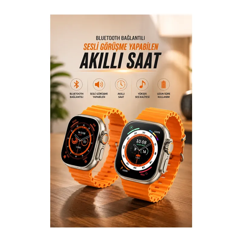 Yeni Nesil Ultra Akıllı Saat Adımsayar Uyku Takibi Nabız Sensörü
