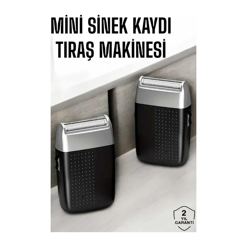 Tıraş Makinesi Mini Sinek Kaydı Şarjlı Taşınabilir Paslanmaz Çelik
