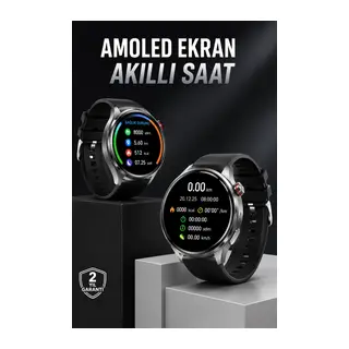 Akıllı Saat Bluetooth Bağlantılı Amoled Ekran Uyku Ve Sağlık Takibi
