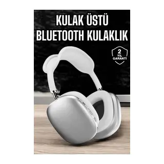 P9 Air Max Kablosuz 5.0 Mikrofonlu Bluetooth Kulaklık Beyaz Yüksek Ses Kaliteli