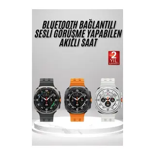 Akıllı Saat Amoled Ekran Bluetooth Bağlantılı Sağlık Takibi Gps Uyumlu