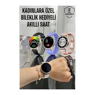 Akıllı Saat Kadınlara Özel Arama Cevaplayan Bluetooth Bağlantılı