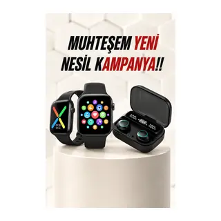 Kaliteli Akıllı Saat Ve Kaliteli Bluetooth Kulaklık Anc Özelliği Uzun Pil Ömrü