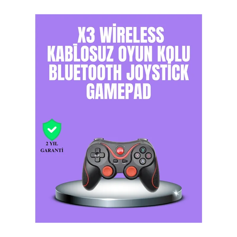 Android Uyumlu Gamepad X3 Game Stick Oyun Kolu Bluetooth Bağlantılı
