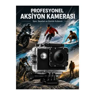 Yüksek Görüntü Kalitesi Sunan 1080p Full Hd Aksiyon Kamerası
