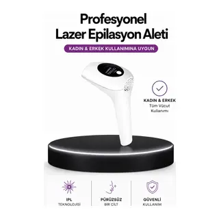 Ipl Teknolojili Erkek Ve Kadın Kullanımına Uygun Lazer Epilasyon Cihaz