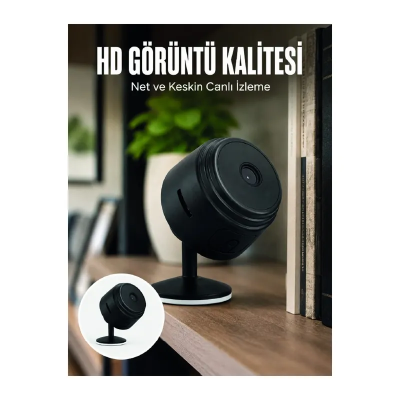 A9 Mini Wi-fi Güvenlik Kamerası Hd Gece Görüşlü Hareket Algılamalı Kablosuz Ip Kamera