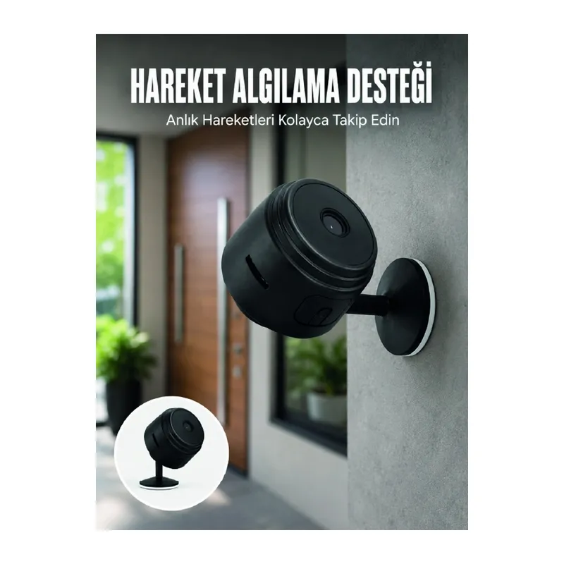A9 Hd Mini Güvenlik Kamerası Wi-fi Bağlantılı Manyetik Tabanlı Ev Ve Ofis Kamerası