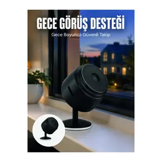 A9 Şarjlı Mini Ip Kamera Hd Kablosuz Güvenlik Kamerası Micro Sd Kart Destekli