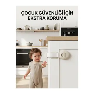 Dolap Ve Çekmeceler İçin Çocuk Güvenlik Kilidi Pratik Emniyet Atı