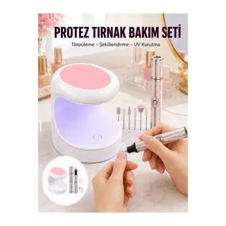 20.000 Rpm Tırnak Matkabı + Mini Led Oje Kurutma Cihazı Seti Yeni Nesil