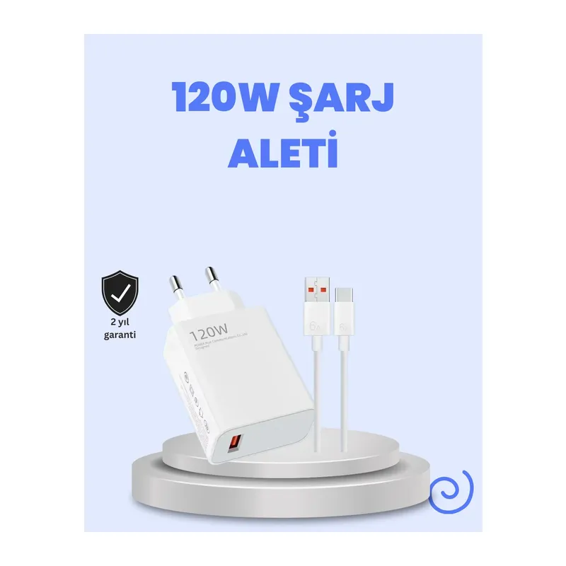 120 Watt Turbo Şarj Cihazı Redmi Note 10 11 12 Uyumlu