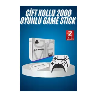 2.4 Ghz Oyun Konsolu Çift Konsol 4k Ultra Hd Game Stick