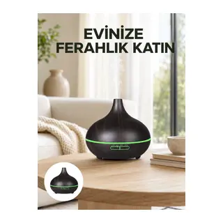 7 Renk Işıklı Ultrasonik Hava Difüzörü – Sessiz Ve Güvenli Kullanım Yeni Nesil